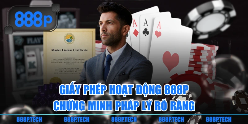 Giấy phép hoạt động 888P chứng minh pháp lý rõ ràng